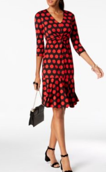 NWT INC International Concepts Black/Red dress - Picture 1 of 8